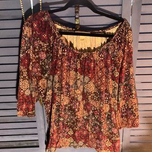 Michael Kors Graphic Blouse 2x